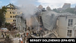 Ուկրաինա - Հրթիռակոծության հետևանքները Կիևում, 8-ը հուլիսի, 2024թ.