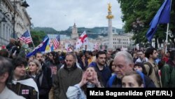 აქცია-მსვლელობა თავისუფლების მოედნიდან შინაგან საქმეთა სამინისტრომდე. 24 მაისი, 2024 წელი
