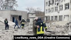 Наслідки ракетного удару сил РФ по Сумах, фото ілюстративне