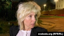 Людміла Казак, адвакат Калесьнікавай, пасьля суду. Менск, 25 верасьня.