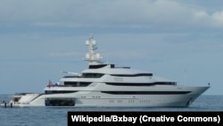 The French government said it has seized this super yacht linked to powerful Russian tycoon Igor Sechin, one of Putin's closest associates.
