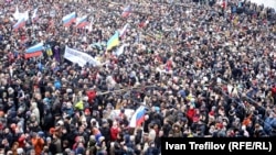 Жалобна хода пам’яті вбитого опозиційного політика Бориса Нємцова. Москва, 1 березня 2015 року