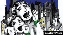 سر دادن شعار «الله اکبر» بر پشت بام ها در جریان اعتراض ها به نتایج انتخابات ریاست جمهوری به یکی از سوژه های اصلی طراحان سبز تبدیل شده است.
