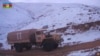 Азербайджанська військова вантажівка рухається в Кельбаджарському районі, 25 листопада 2020 року