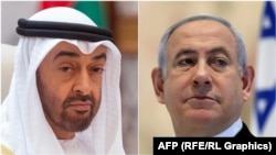 د اسراییلو د بنیامین نتنیاهو او د اماراتو محمد بن زاید ال نهیان تر اقدام وروسته به دواړه هېوادونه یو شمېر موافقې لاسلیک کړي