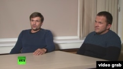 Олександр Петров і Руслан Боширов, яких британська влада підозрює в отруєнні колишнього офіцера ГРУ Сергія Скрипаля і його дочки в Солсбері в березні цього року