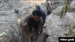 Islamic State fighters dig tunnels that they claim are helping them evade U.S. air strikes near Fallujah, Iraq.