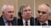 Сопредседатели Минской группы ОБСЕ Игорь Попов (Россия), Джеймс Уорлик (США) и Пьер Андриё (Франция)