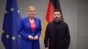 Юлия Клёкнер с Владимиром Зеленским
