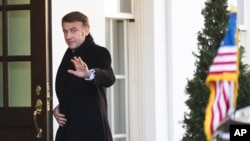 Президент Франції Емманюель Макрон прибув до Білого дому, 24 лютого 2025 року