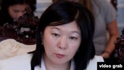 Зууракан Каденова, теперь уже бывший заместитель министра труда и социального развития Кыргызстана.
