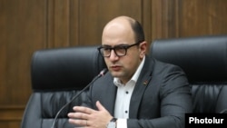 «Պատիվ ունեմ» խմբակցության ղեկավար Հայկ Մամիջանյանը, արխիվ