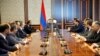 Armenia - Prime Minister Nikol Pashinian meets with newly appointed members of his government in Yerevan, 13 May 2018.