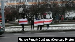 Пратэсты ў Гомелі ўвосень 2020 году. Архіўнае фота